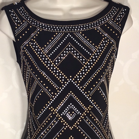 SLEEVELESS STUDDED NIGHT OUT DRESS - Picture 4 of 8